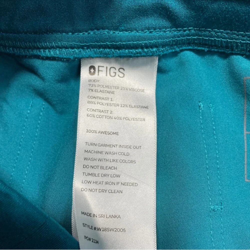 Figs Medium Pacific Blue Zamora Scrub Joggers - Picture 4 of 7